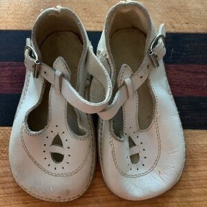 Circa 1940s’ leather baby shoes